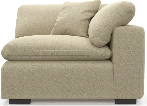 Plush Core Comfort Eco Performance Fabric Corner Chair - Broderick Sand