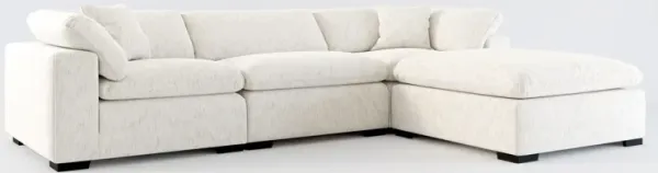 Plush Core Comfort 3-Piece Sofa and Ottoman - P.T. Cream