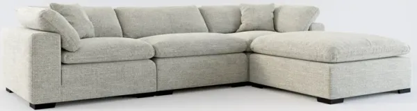 Plush Core Comfort 3-Piece Sofa and Ottoman - Pandora Pepper