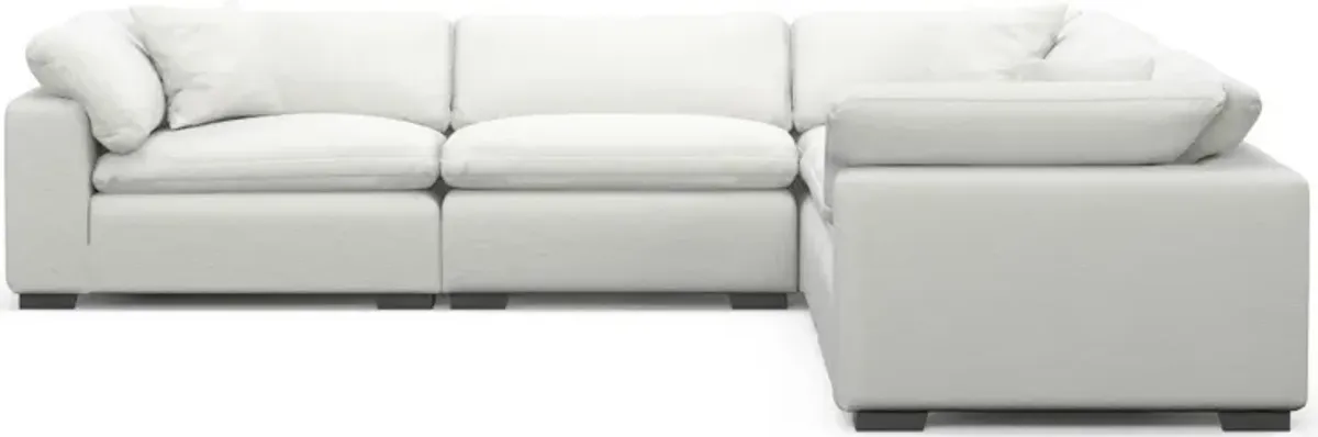 Plush Core Comfort 5-Piece Sectional - Contessa Vanilla