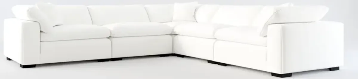 Plush Core Comfort 5-Piece Sectional - Contessa Vanilla