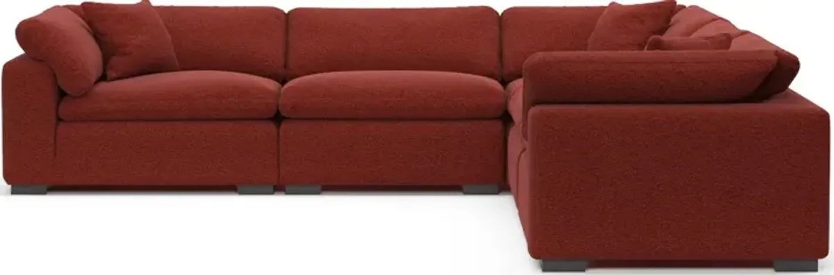 Plush Core Comfort 5-Piece Sectional - Bloke Brick