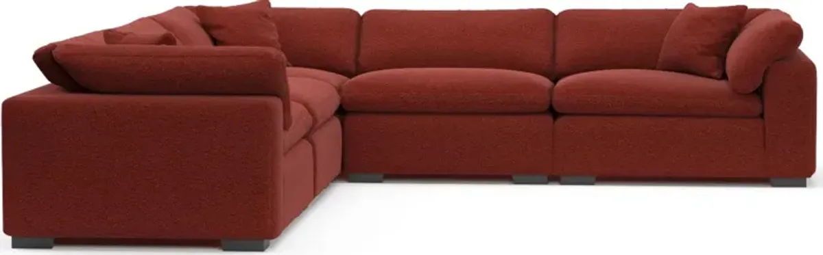 Plush Core Comfort 5-Piece Sectional - Bloke Brick