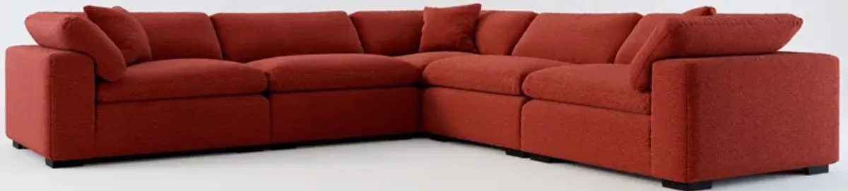 Plush Core Comfort 5-Piece Sectional - Bloke Brick