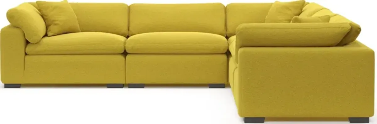 Plush Core Comfort 5-Piece Sectional - Bloke Goldenrod