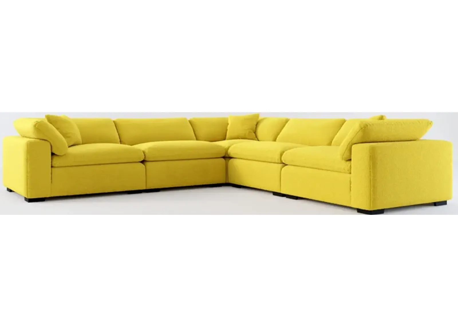 Plush Core Comfort 5-Piece Sectional - Bloke Goldenrod