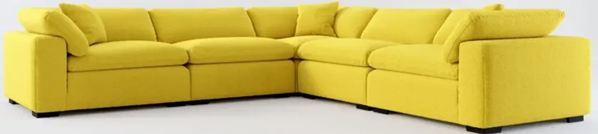 Plush Core Comfort 5-Piece Sectional - Bloke Goldenrod