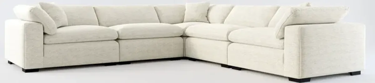 Plush Core Comfort 5-Piece Sectional - Merino Chalk