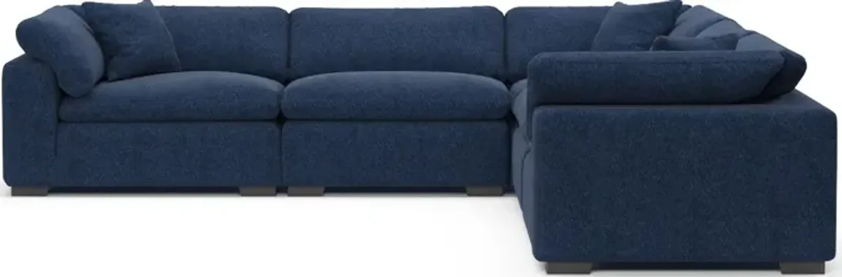 Plush Core Comfort 5-Piece Sectional - Oslo Navy