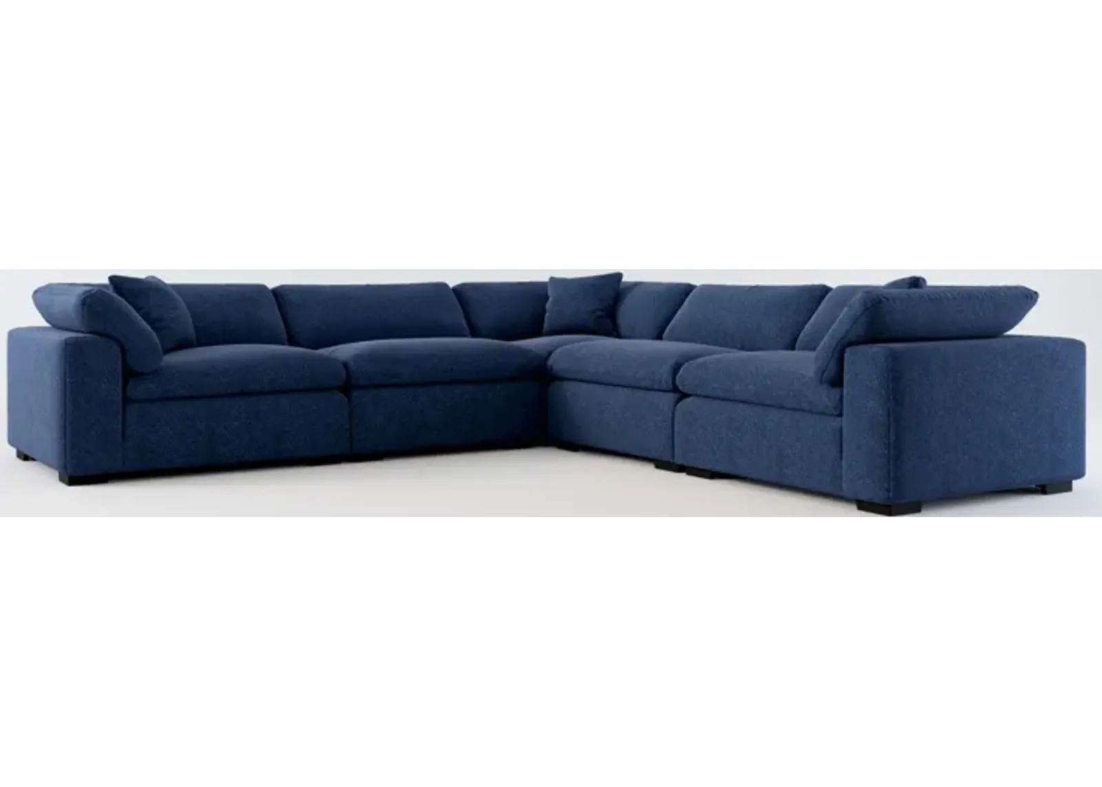 Plush Core Comfort 5-Piece Sectional - Oslo Navy