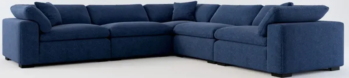 Plush Core Comfort 5-Piece Sectional - Oslo Navy