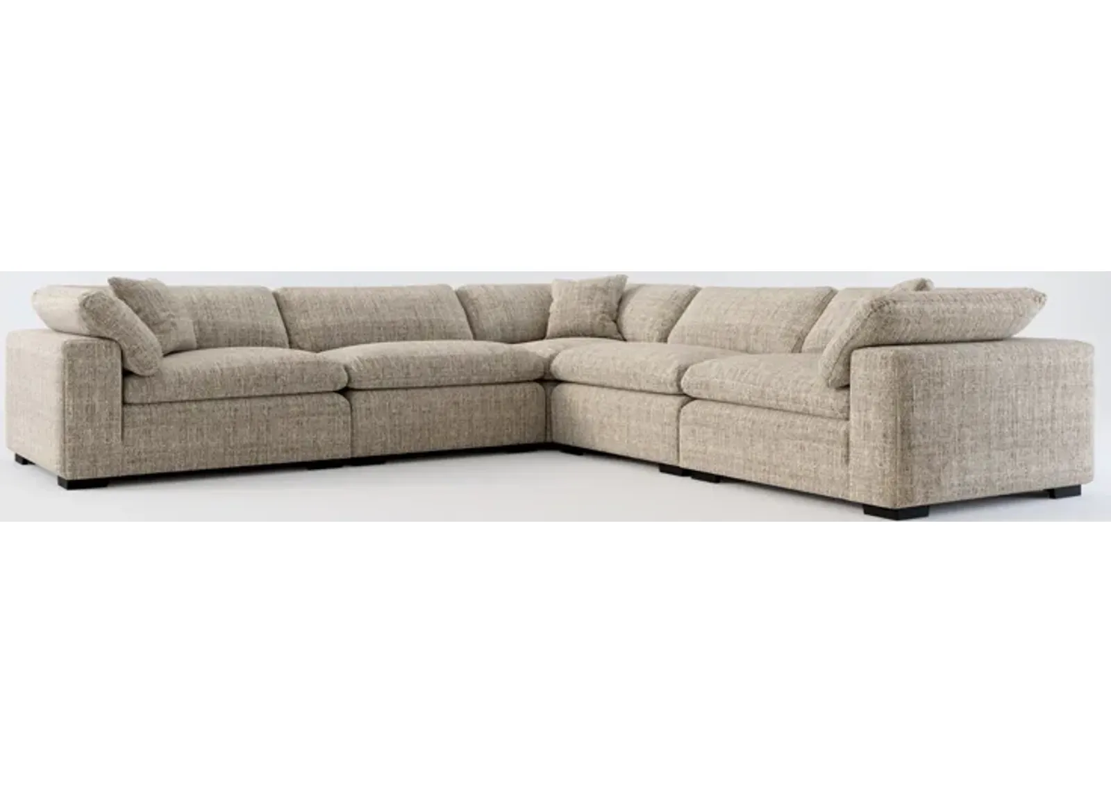 Plush Core Comfort 5-Piece Sectional - Mason Flint