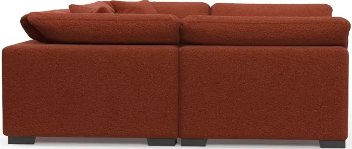 Plush Core Comfort 6-Piece Pit Sectional - Bloke Brick