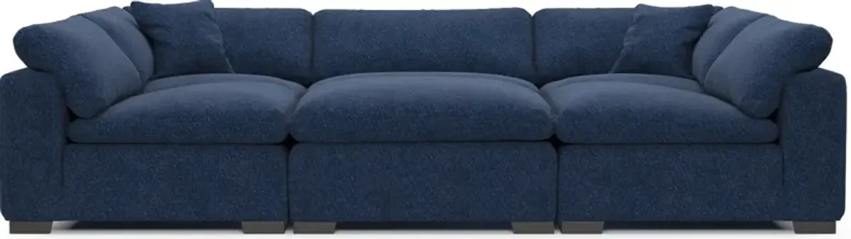 Plush Core Comfort 6-Piece Pit Sectional - Oslo Navy