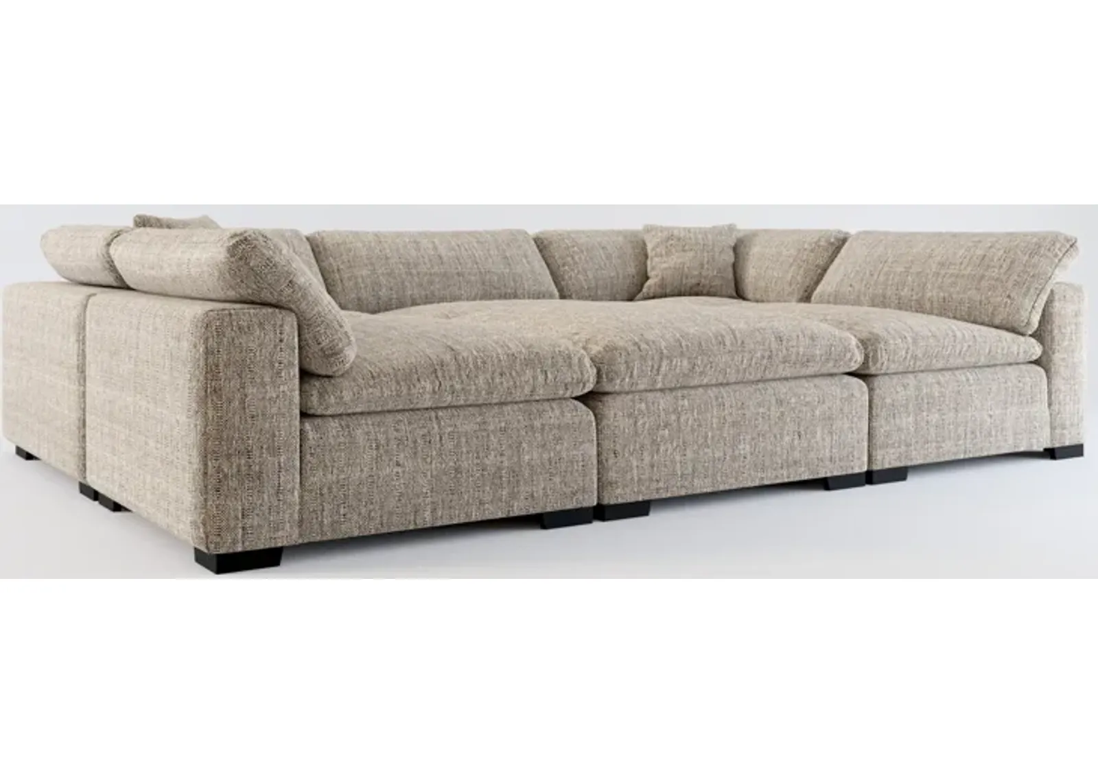 Plush Core Comfort 6-Piece Sectional - Mason Flint