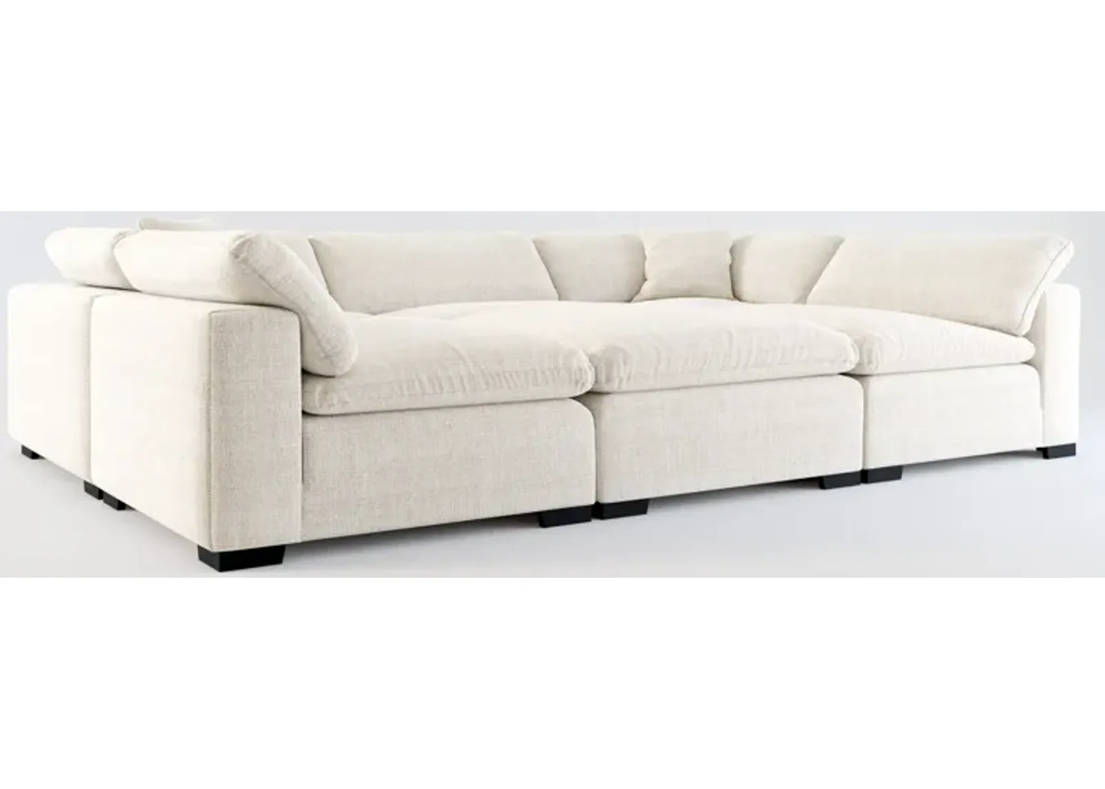 Plush Core Comfort 6-Piece Sectional - Mason Porcelain