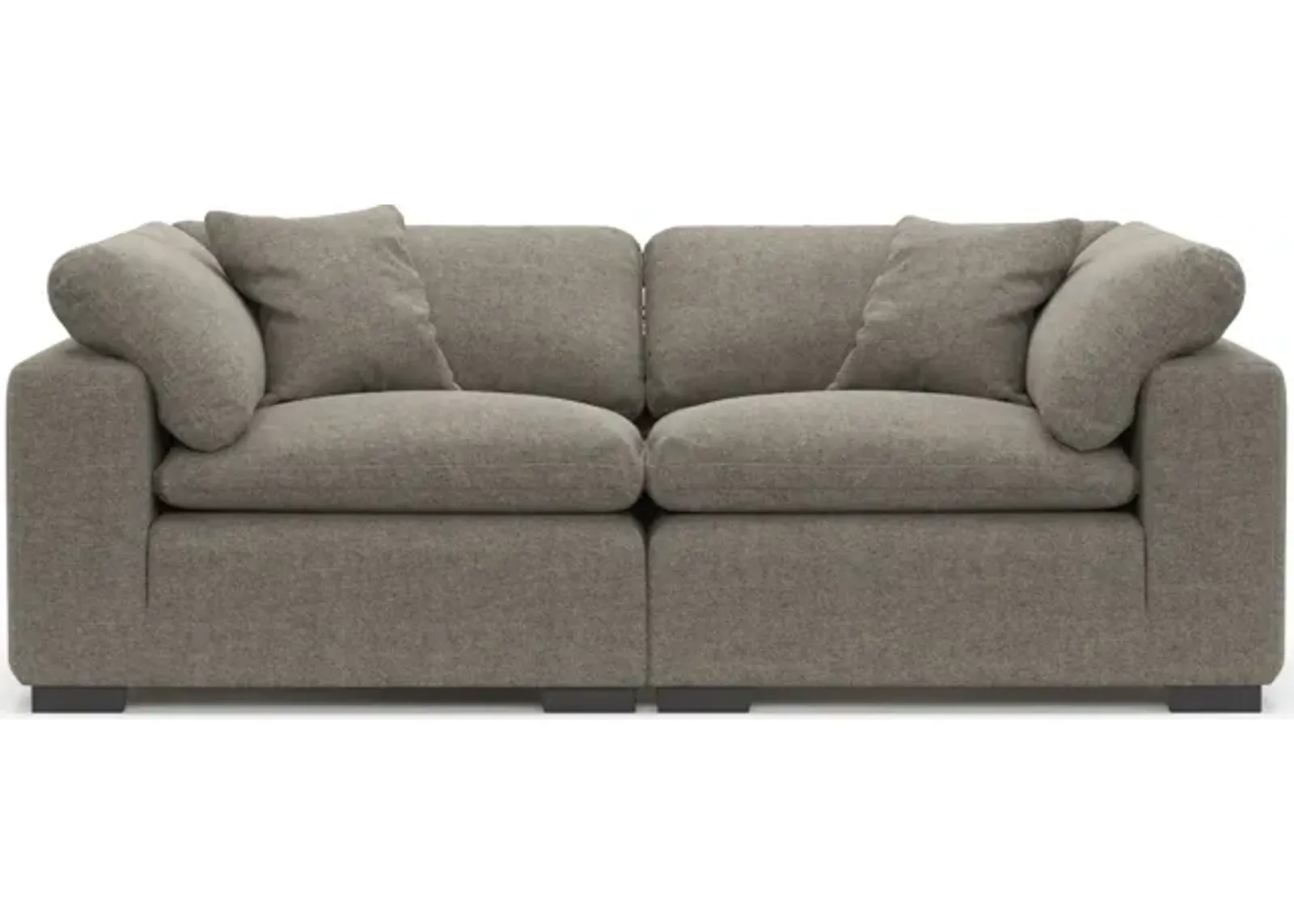 Plush Core Comfort Eco Performance Fabric 2-Piece Sofa - Bridger Metal