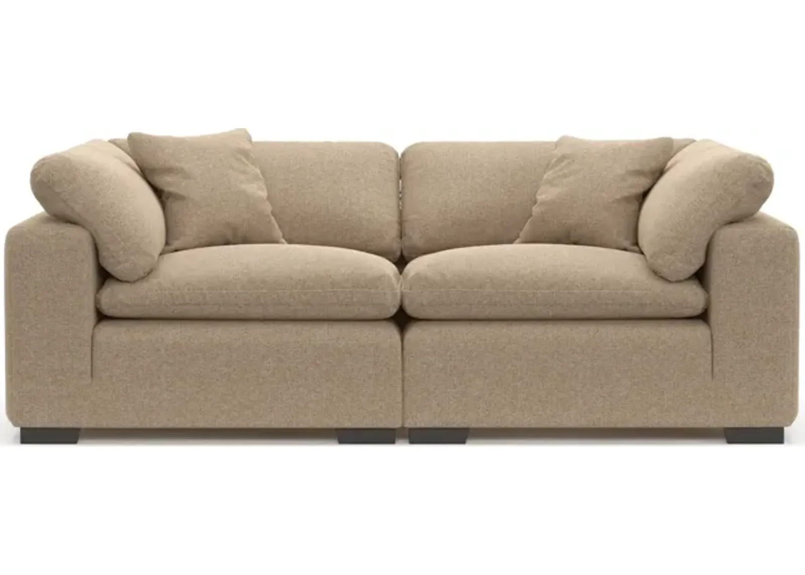 Plush Core Comfort Eco Performance Fabric 2-Piece Sofa - Liv Wicker