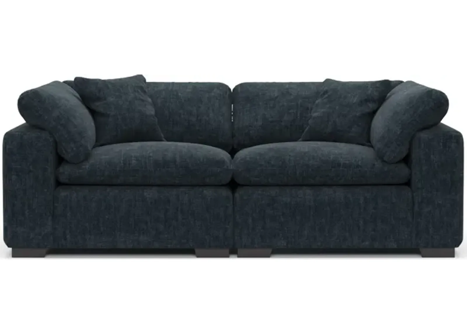 Plush Core Comfort Eco Performance Fabric 2-Piece Sofa - Argo Navy