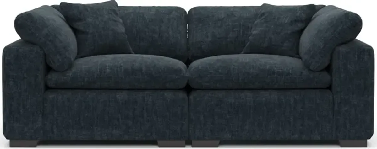 Plush Core Comfort Eco Performance Fabric 2-Piece Sofa - Argo Navy