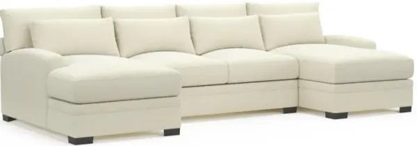 Boston Hybrid Comfort Sectional - Fincher Ivory
