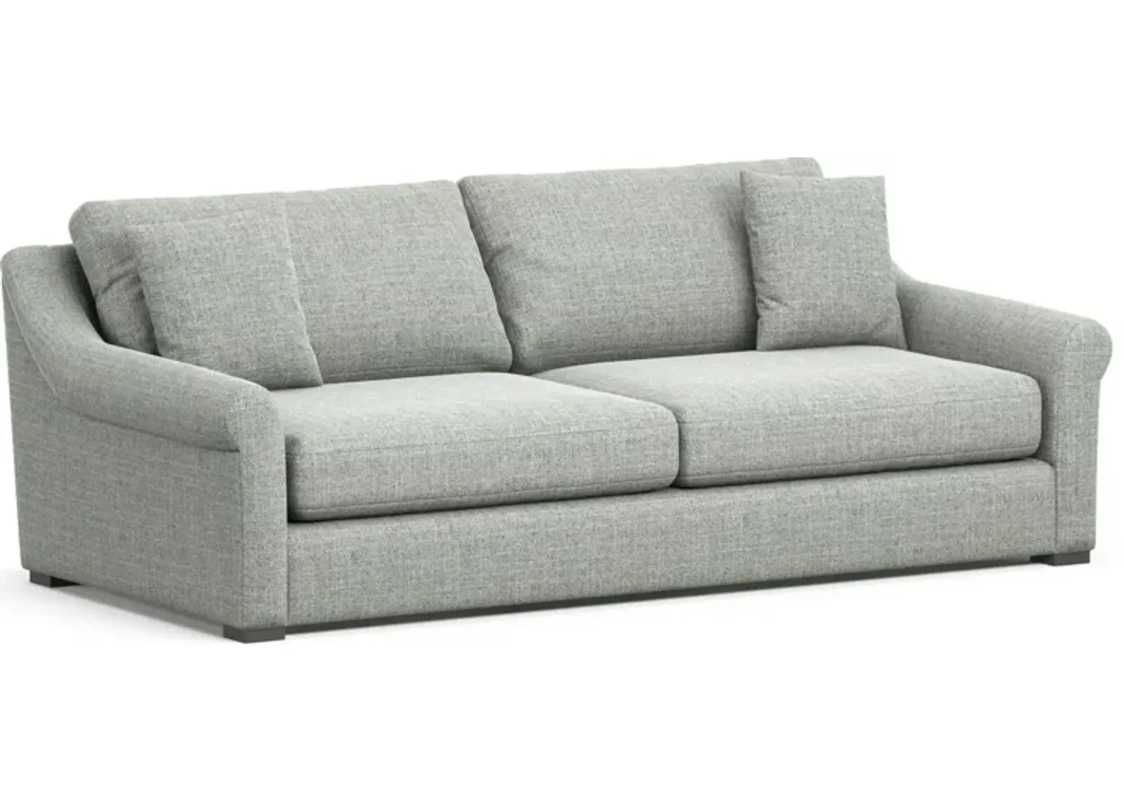 Bowery Foam Comfort 97" Sofa - Broderick Sea Glass