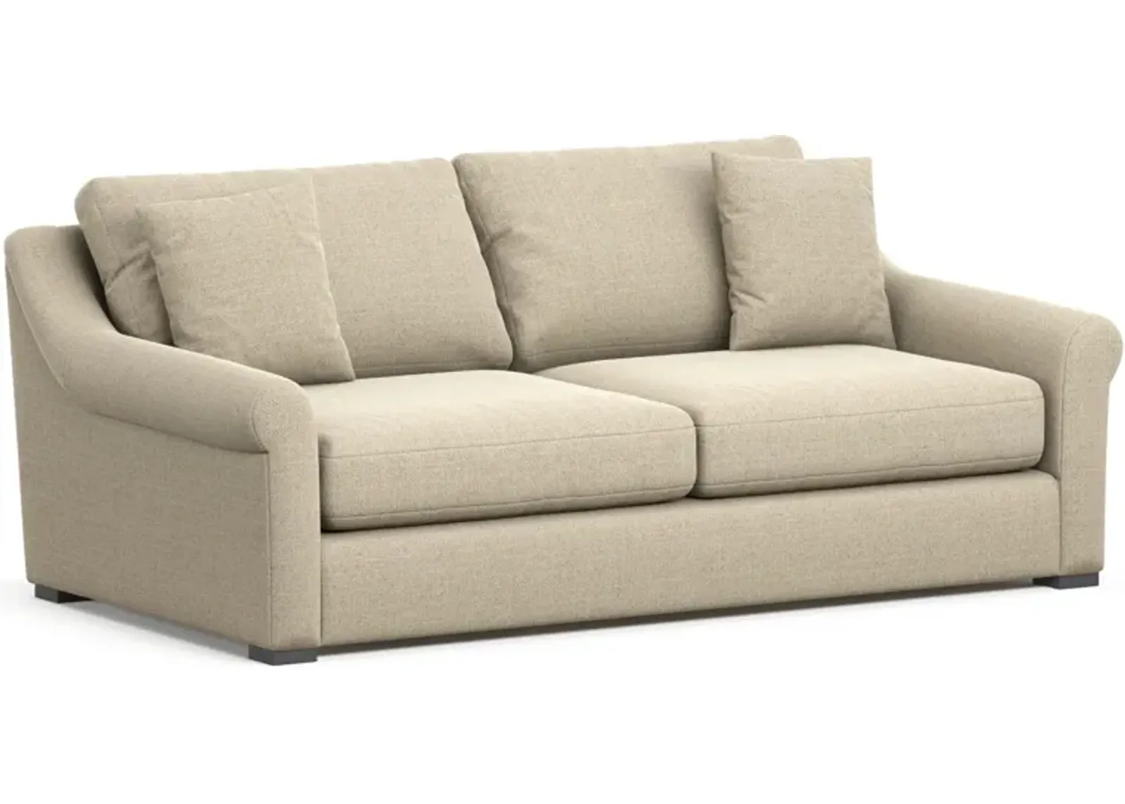 Bowery Foam Comfort 87" Sofa - Broderick Sand