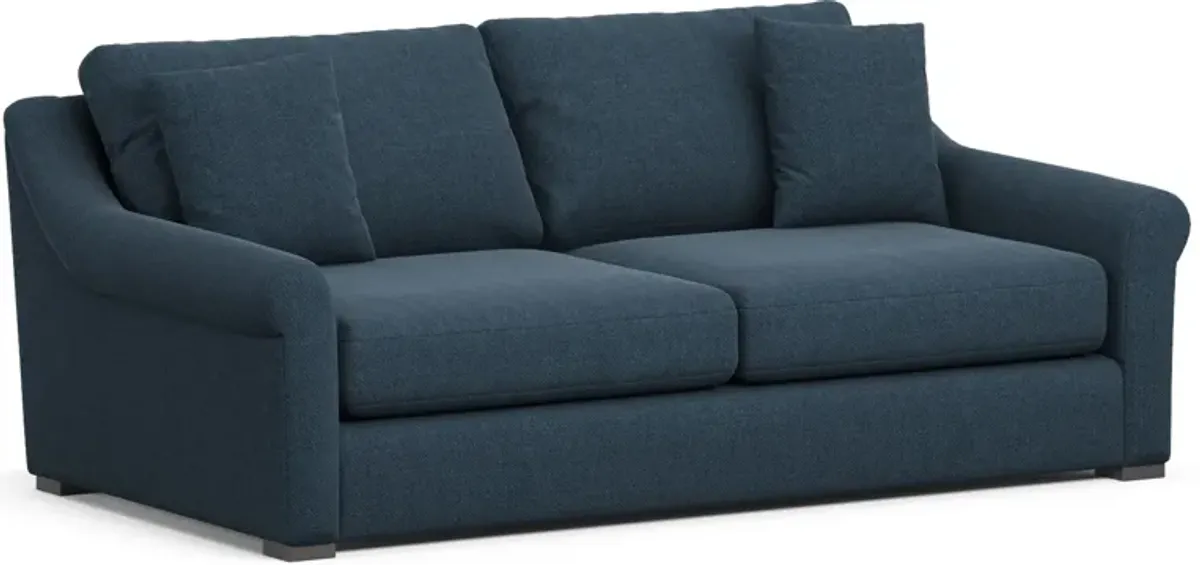 Bowery Foam Comfort 87" Sofa - Broderick Indigo