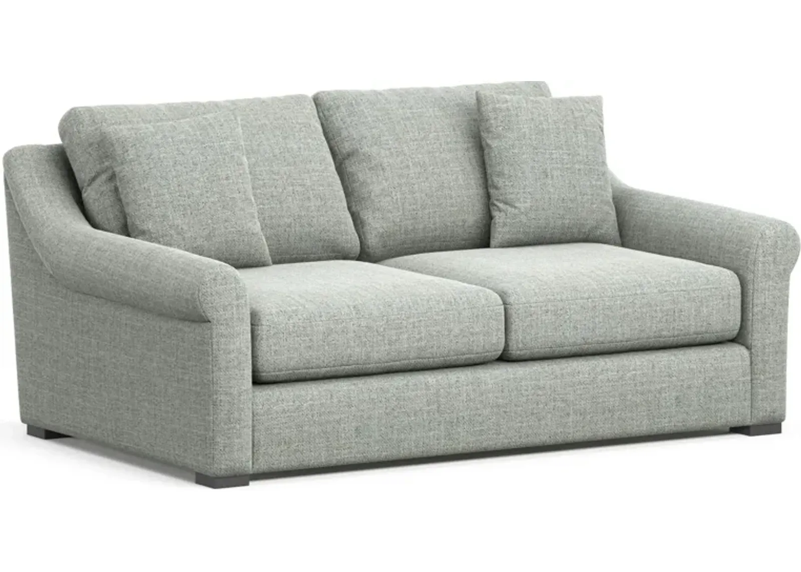 Bowery Foam Comfort 77" Sofa - Broderick Sea Glass