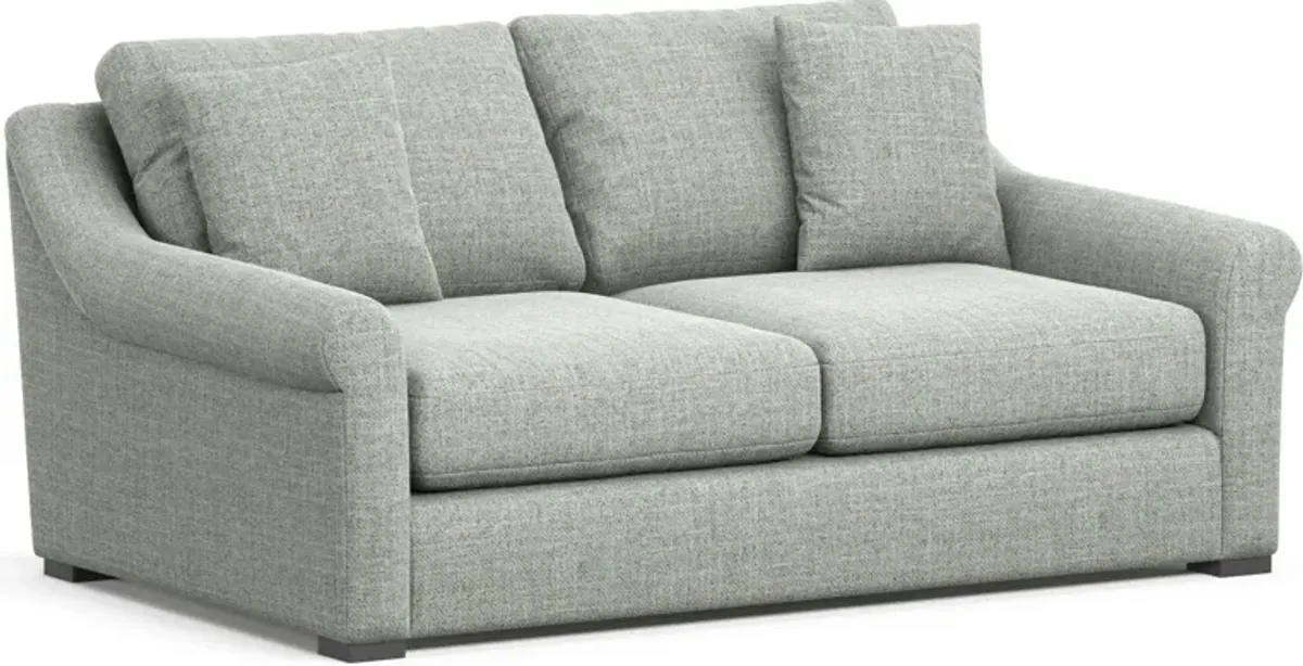 Bowery Foam Comfort 77" Sofa - Broderick Sea Glass