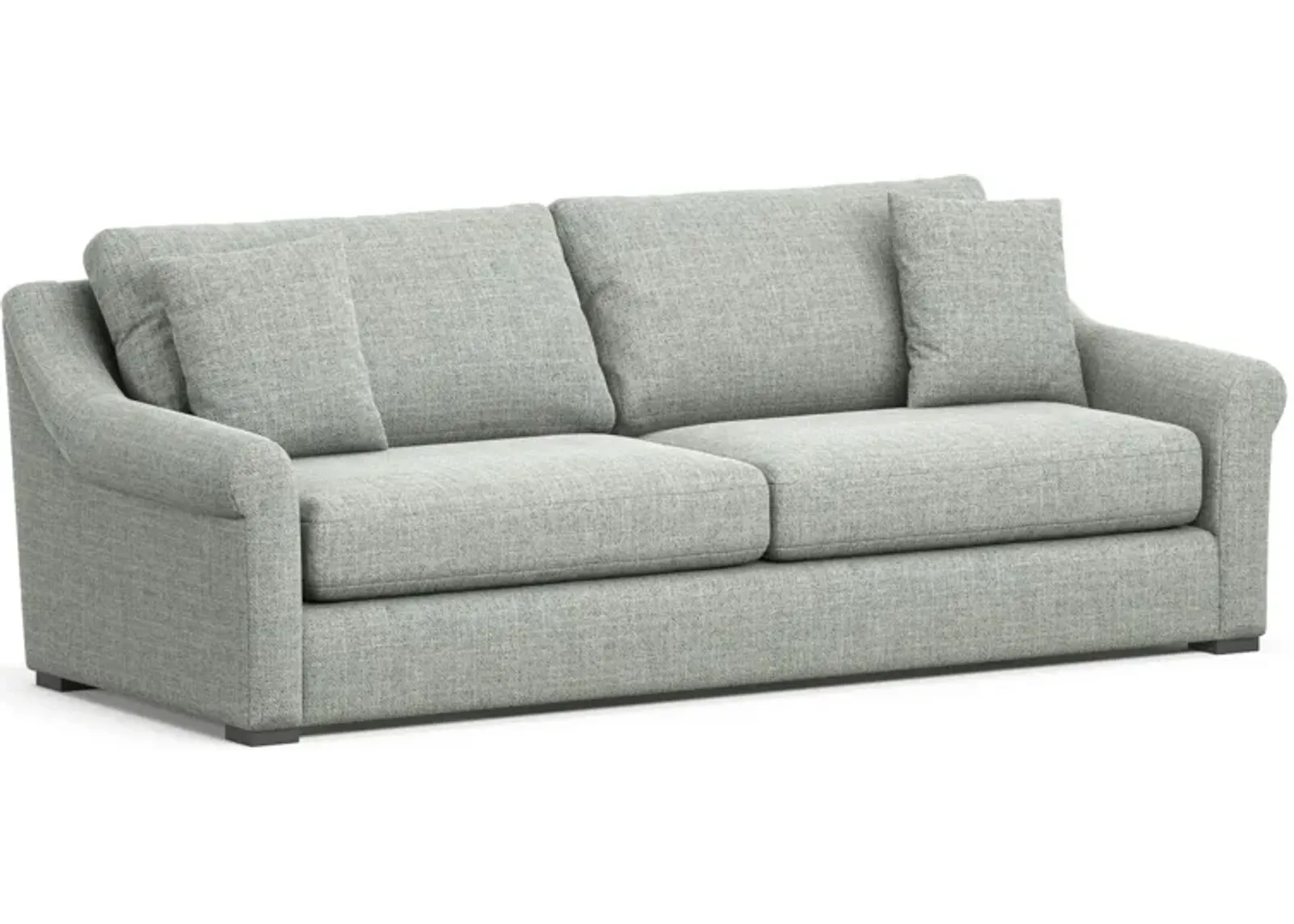 Bowery Foam Comfort 97" Sofa - Broderick Sea Glass