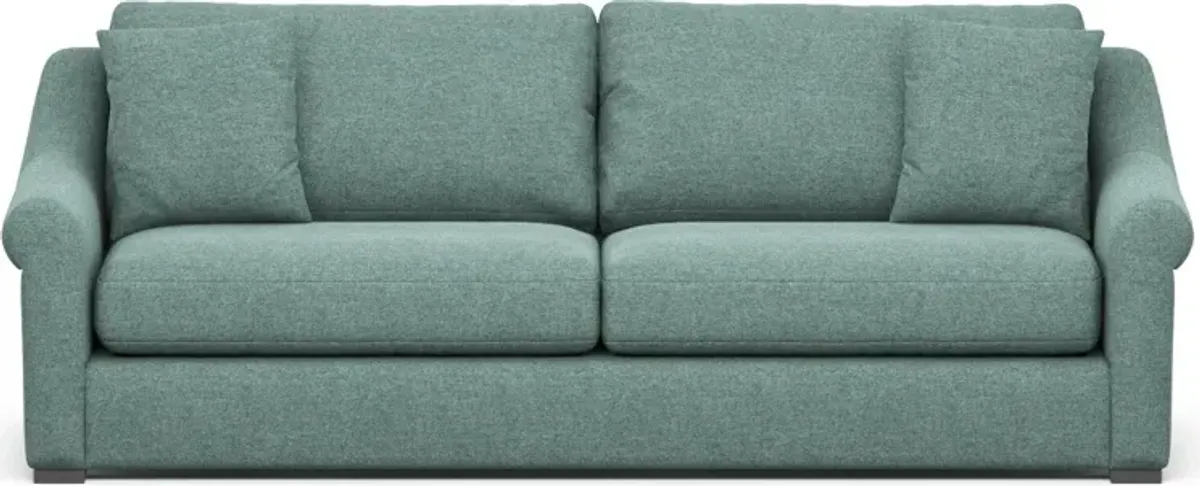 Bowery Foam Comfort 97" Sofa - Bridger Jade