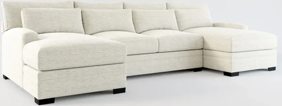 Winston 3-Piece Sectional with Dual Chaise - Merino Chalk