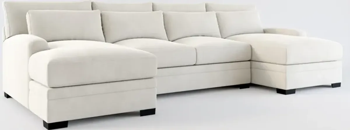 Winston Hybrid Comfort 3-Piece Sectional with Dual Chaise - Laurent Beach