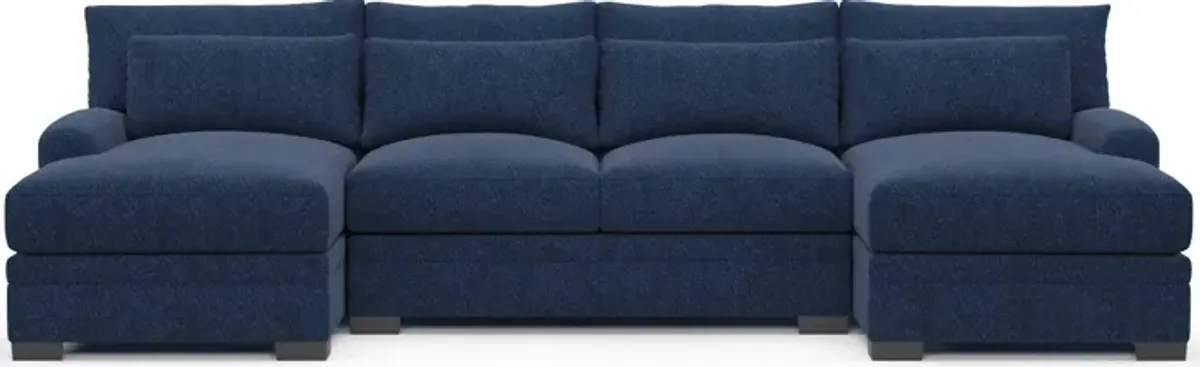 Winston 3-Piece Sectional with Dual Chaise - Oslo Navy