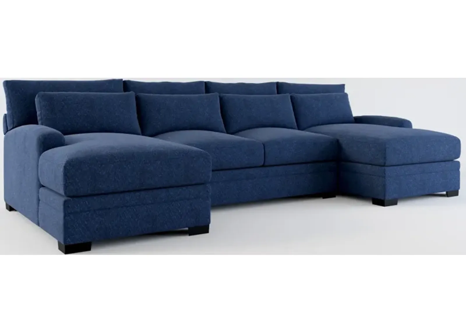 Winston 3-Piece Sectional with Dual Chaise - Oslo Navy