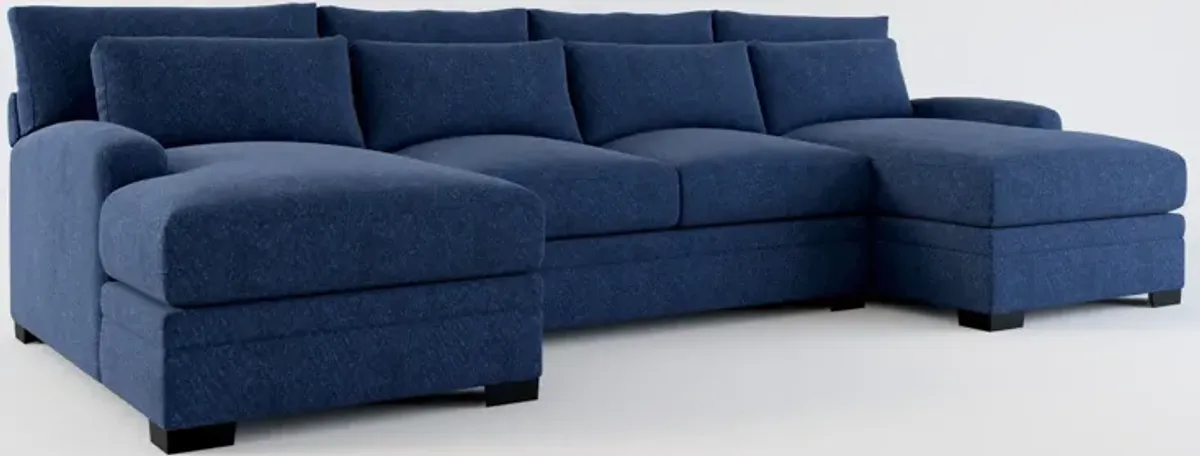 Winston 3-Piece Sectional with Dual Chaise - Oslo Navy