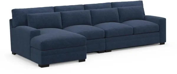 Boston Hybrid Comfort Sectional - Oslo Navy