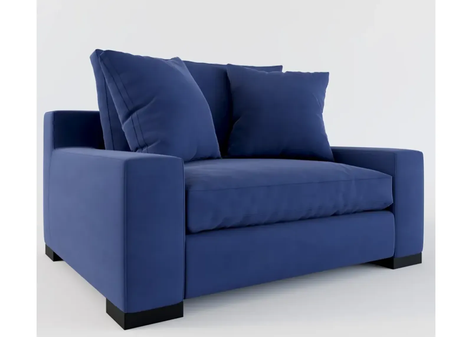 Ethan Hybrid Comfort Chair and a Half - Abington Indigo