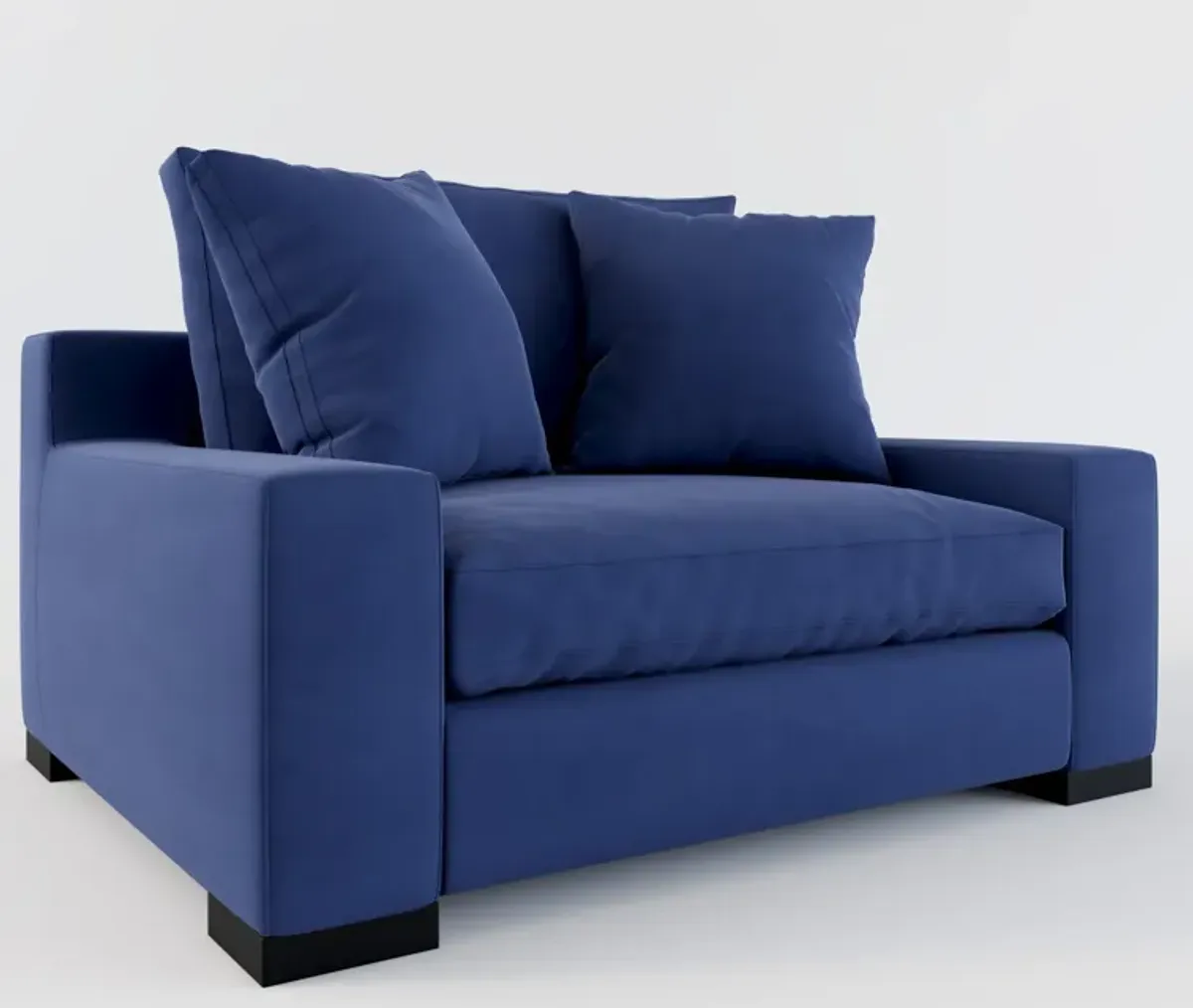 Ethan Hybrid Comfort Chair and a Half - Abington Indigo