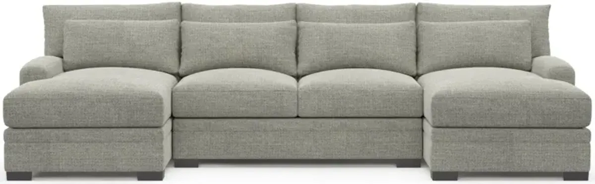 Boston Hybrid Comfort Sectional - Pandora Pepper