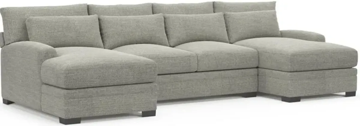 Boston Hybrid Comfort Sectional - Pandora Pepper