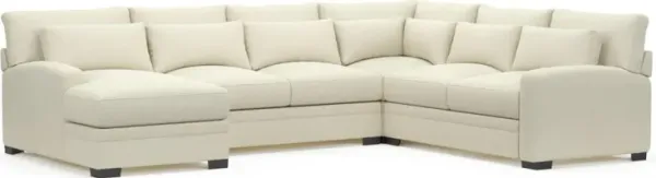 Boston Hybrid Comfort Sectional - Fincher Ivory