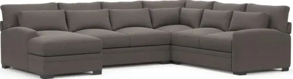 Boston Hybrid Comfort Sectional - Presidio Steel