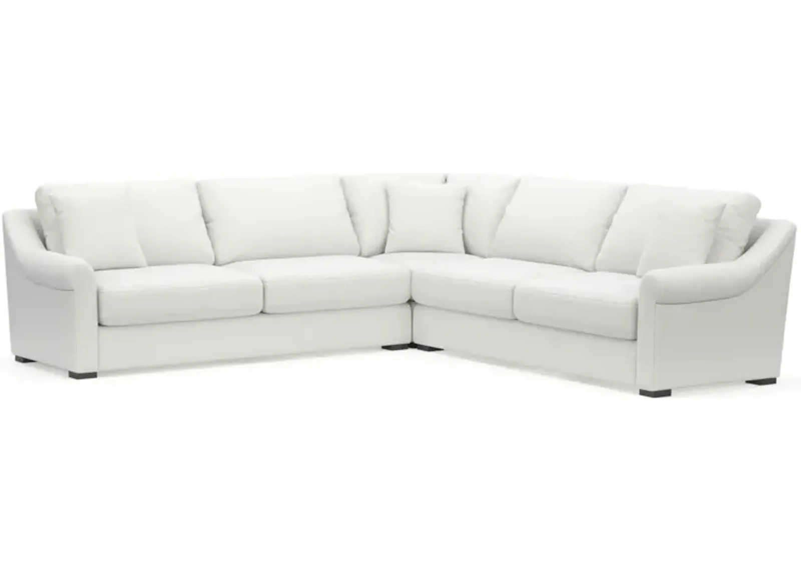 Bowery 3-Piece Foam Comfort Sectional  - Contessa Vanilla