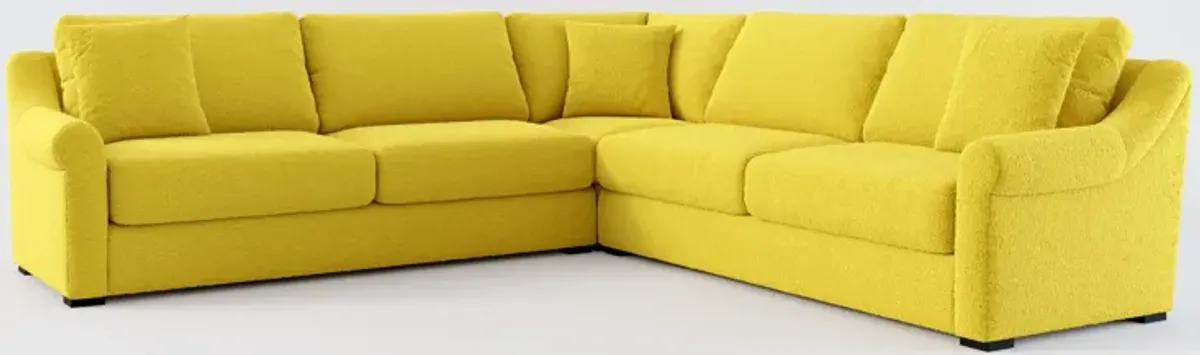 Bowery Foam Comfort 3-Piece Sectional - Bloke Goldenrod