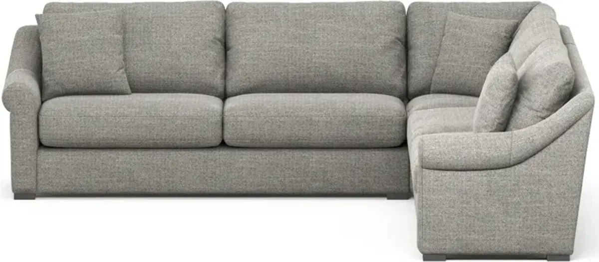 Bowery Foam Comfort 3-Piece Sectional - Pandora Pepper