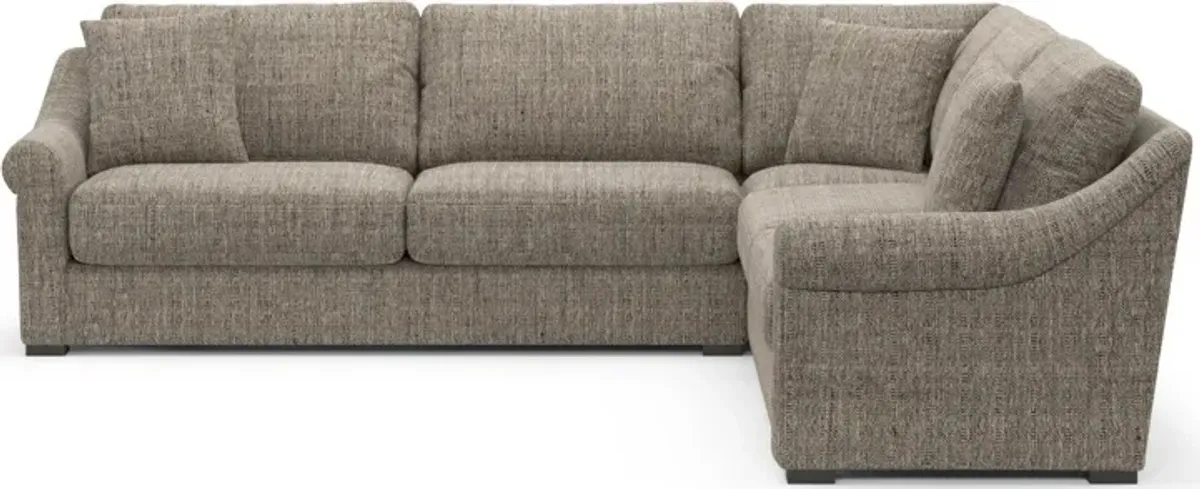 Bowery Foam Comfort 3-Piece Sectional - Mason Flint