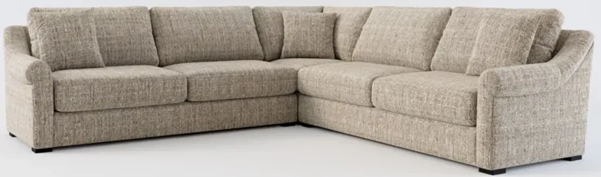 Bowery Foam Comfort 3-Piece Sectional - Mason Flint