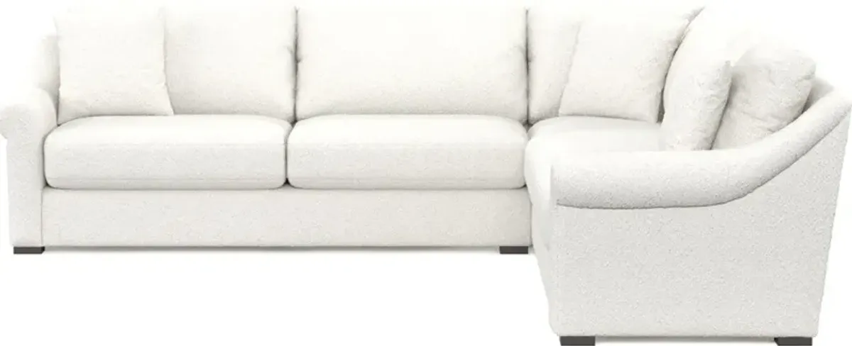 Bowery Foam Comfort 3-Piece Sectional - Bloke Snow